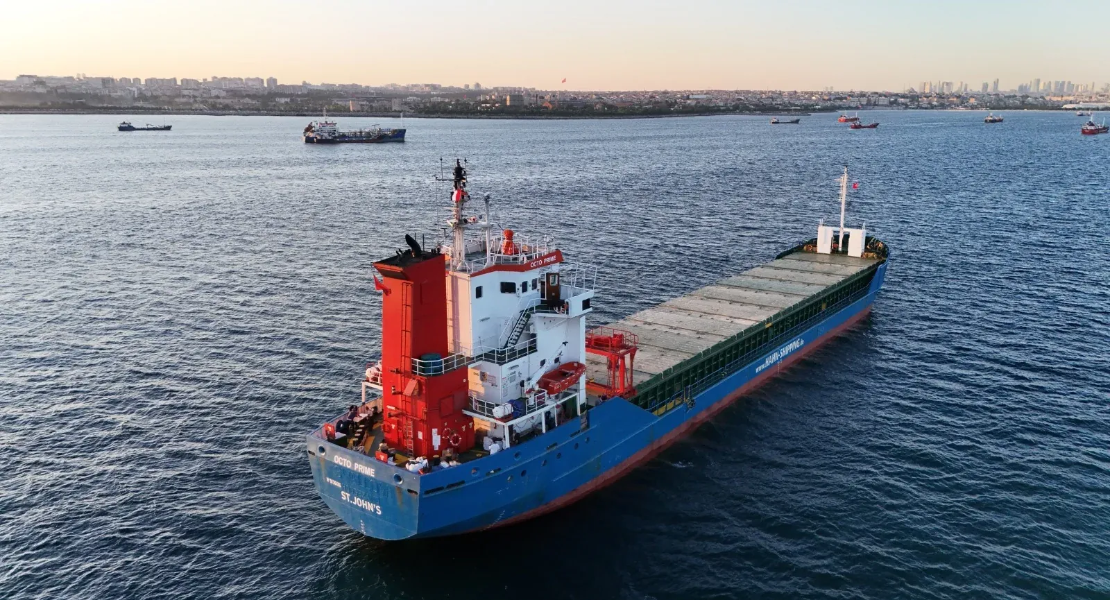 M/V Octo Prime viewed from the aft port quarter